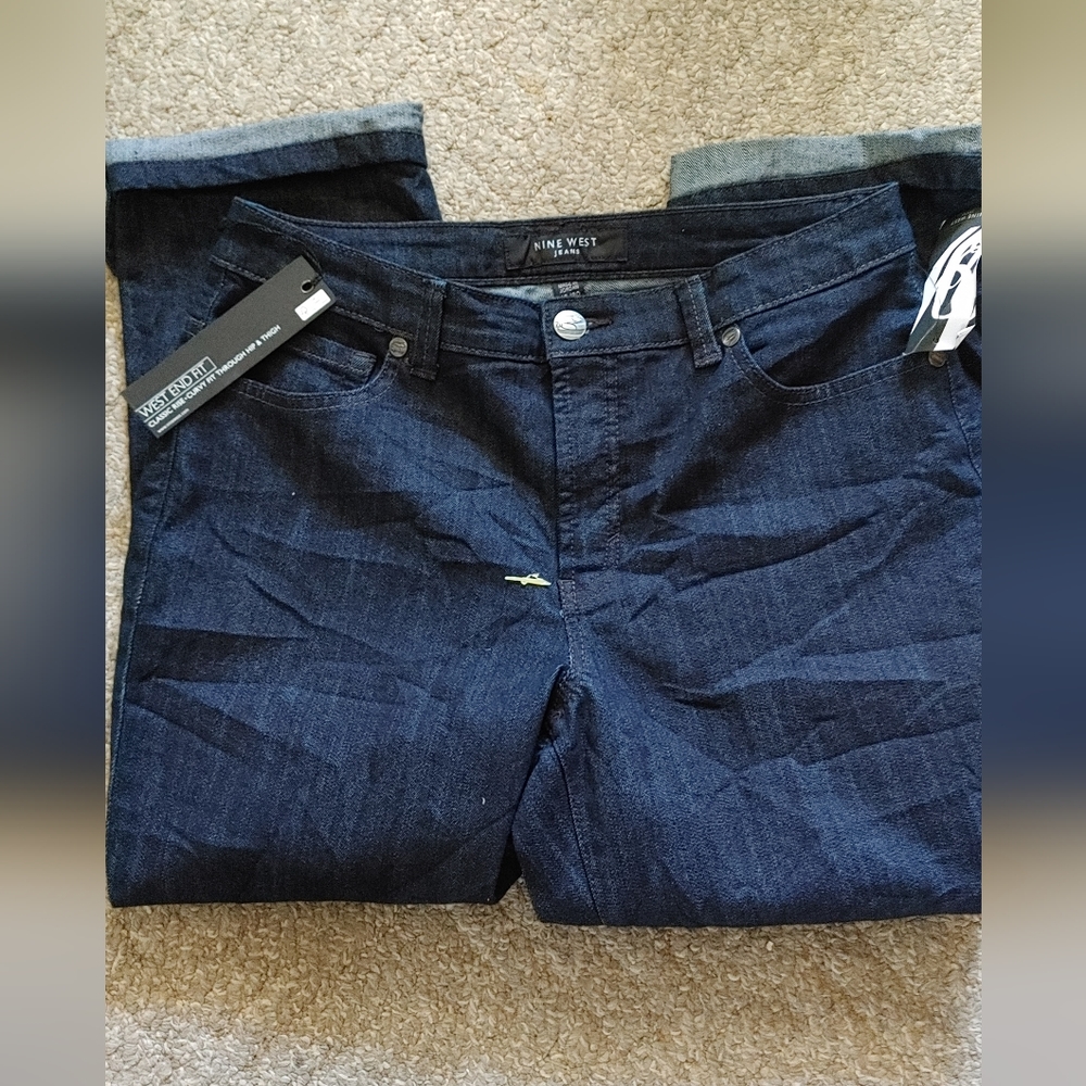 Nwt Nine West Jeans\west end fit capri sz 10\30